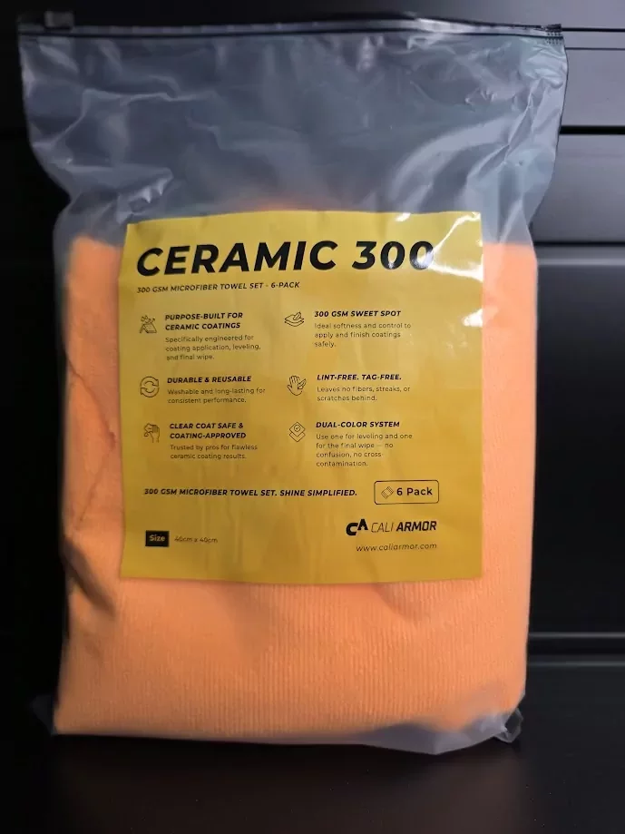 Cali Armor Ceramic 300 – Microfiber Buffing Towel (6pack)