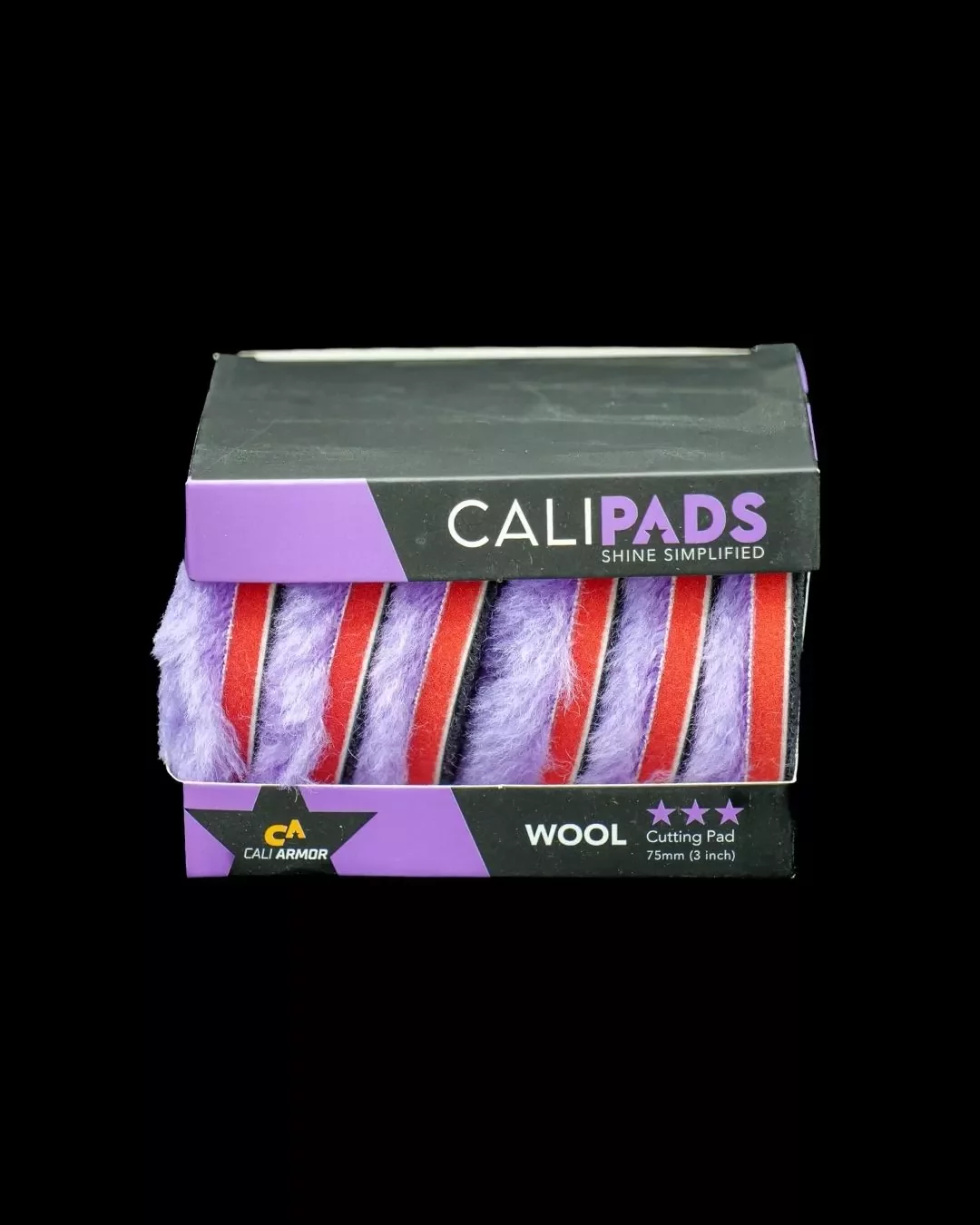 Cali Armor Purple Wool Pad – Heavy Cut 6PACK 3