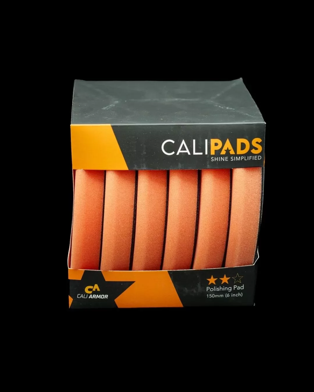 Cali Armor Orange Foam Pad – Polishing Pad 6 PACK 6