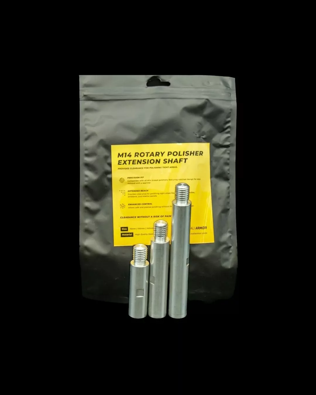 Cali Armor – M14 Rotary Polisher Extension Shafts (3 Pack)